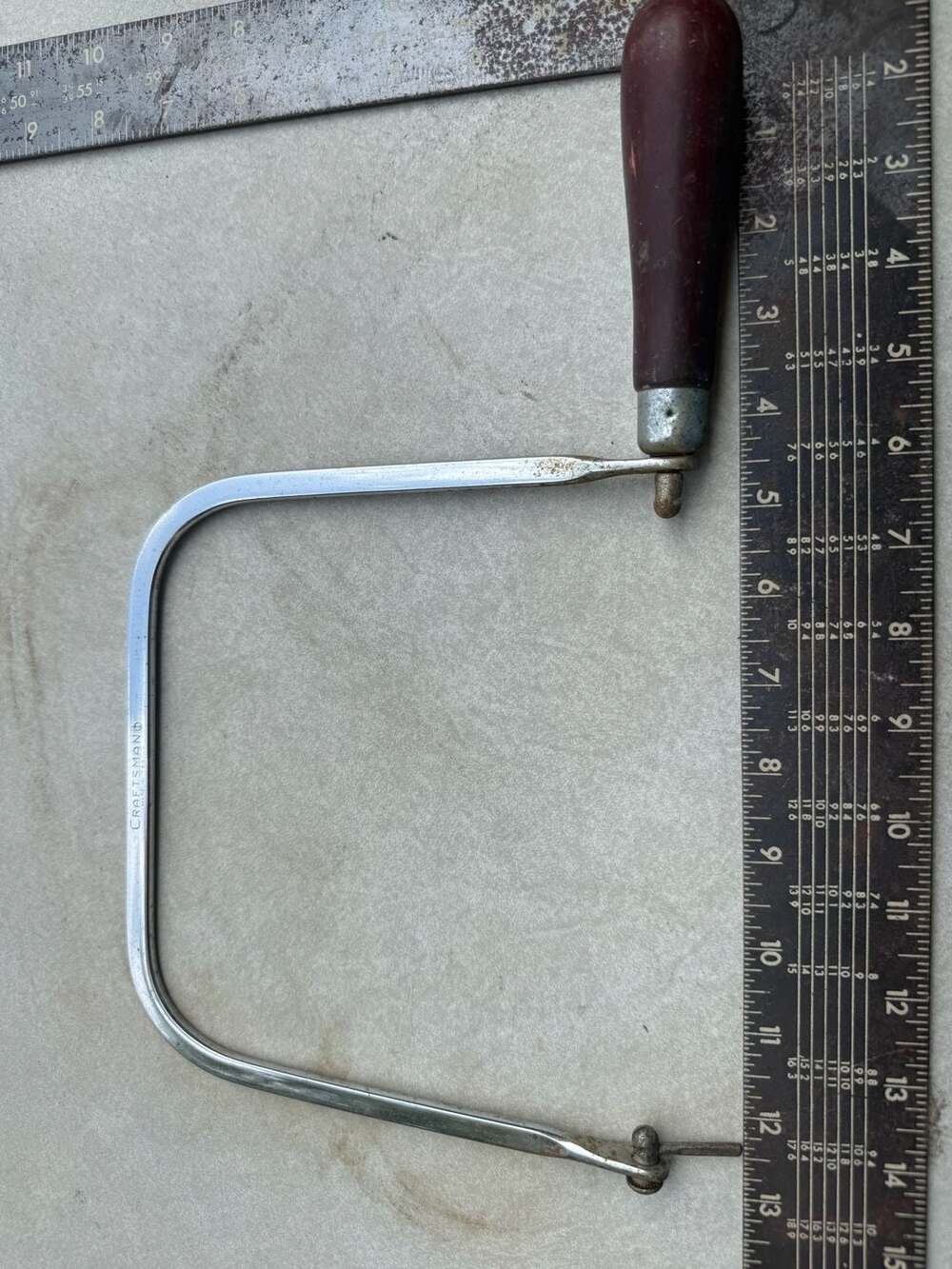 Vintage Craftsman Coping Saw With Wood Handle Made in USA